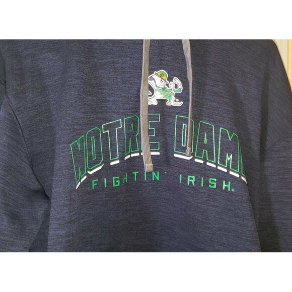 NOTRE DAME hoodie russell ADULT MEDIUM 38/40 preowned B9 - Picture 1 of 6